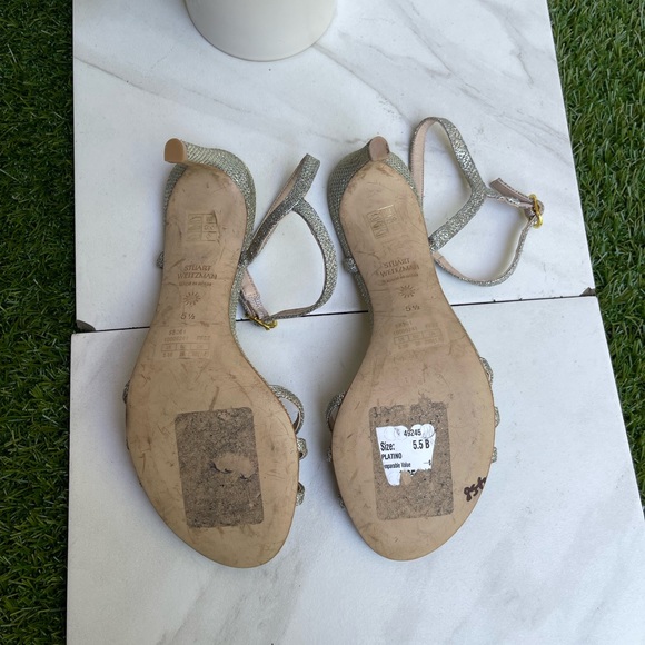 Stuart Weitzman Starla Metallic sandals size 5.5 - Picture 13 of 13